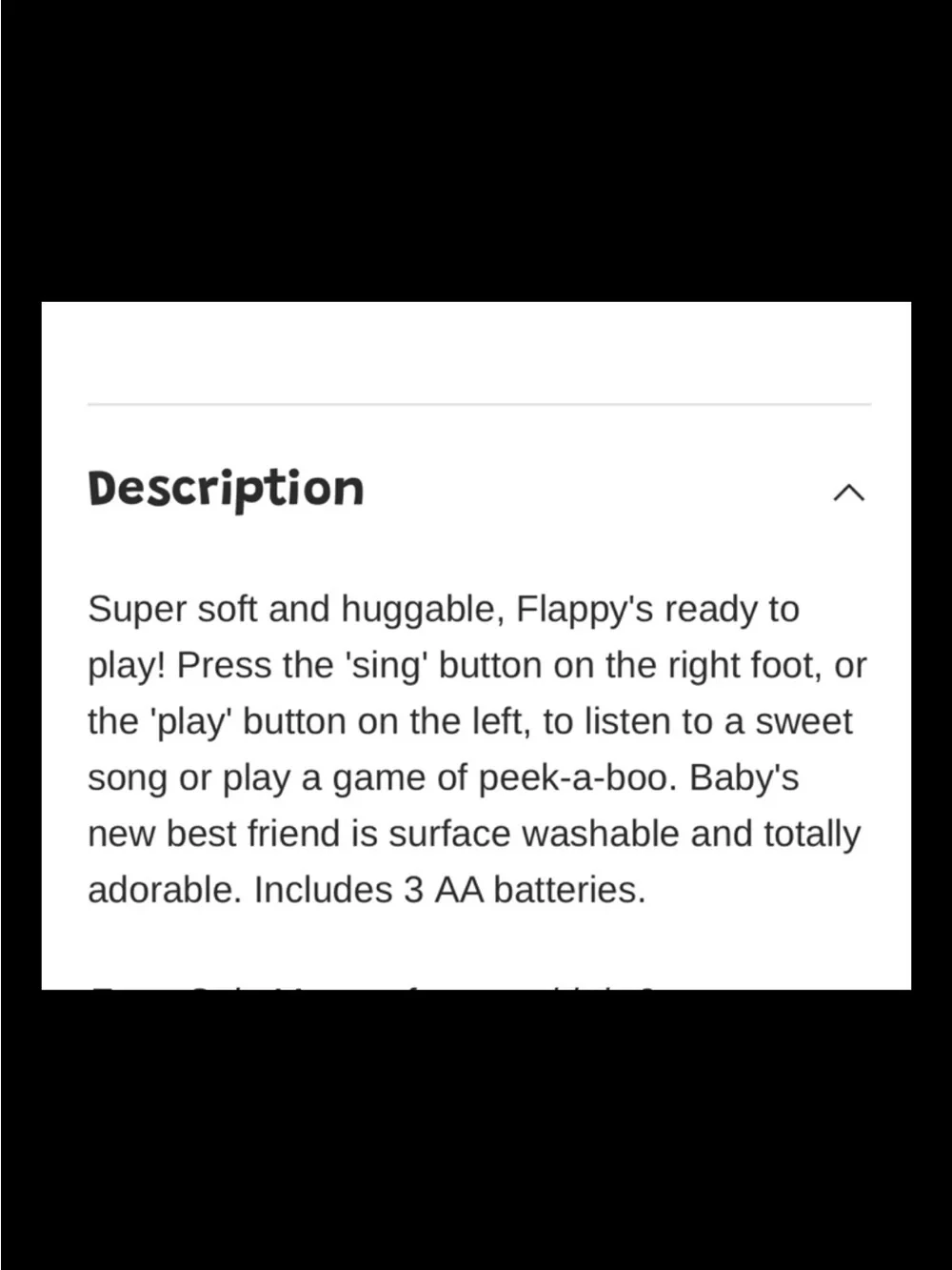 Gund Baby Flappy the Elephant Musical Plush Peek-a-Boo Game Singing Modes NWT